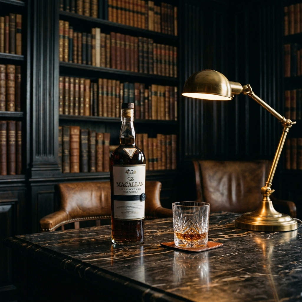 Rare whisky in private library